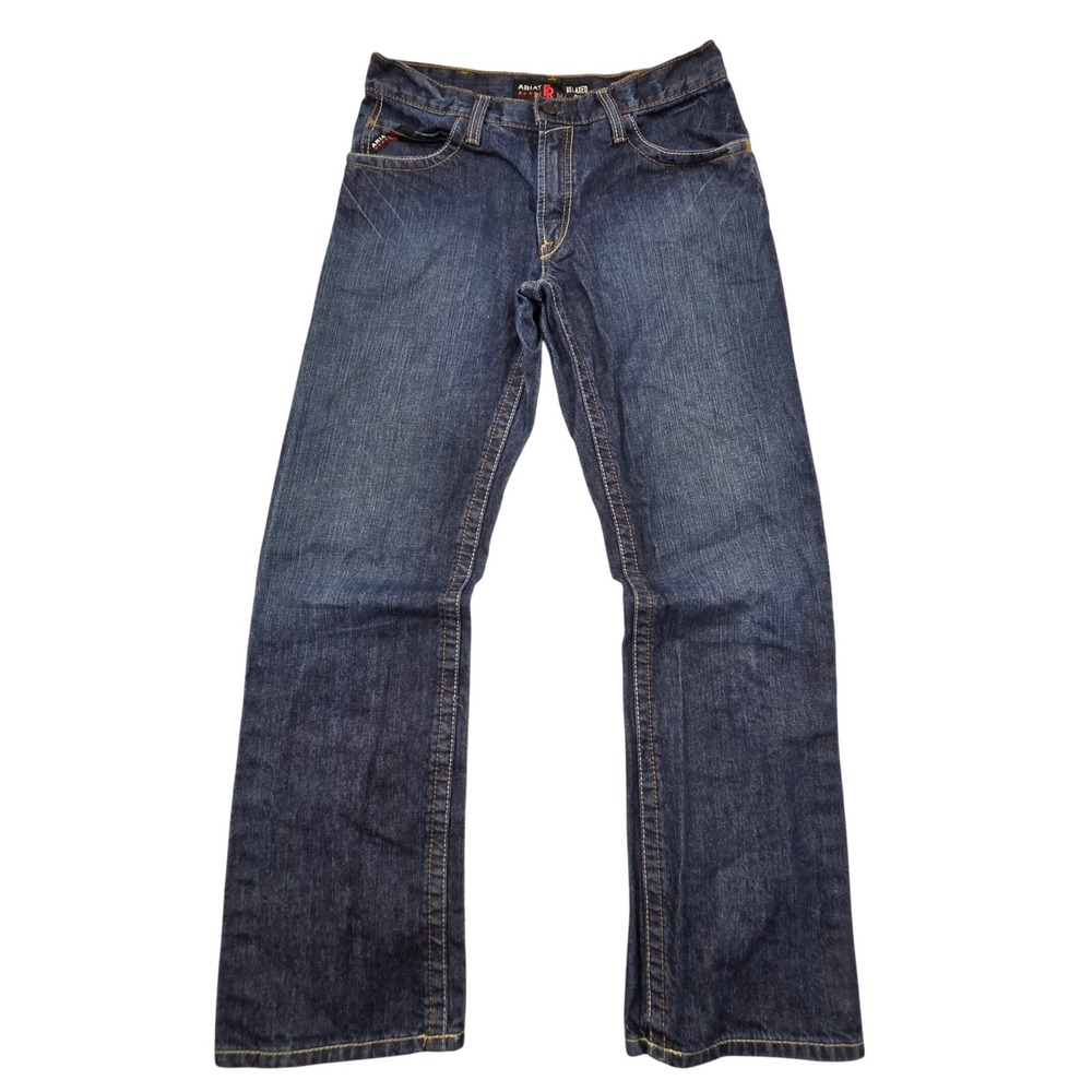 Ariat FR M4 Relaxed Boot Work Jeans Mens 33x34 Blue Flame Resistant 10012555